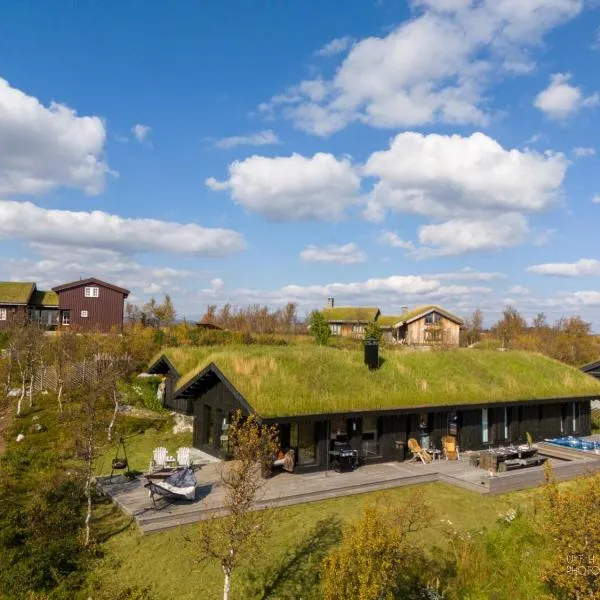 Nydelig og Moderne hytte på Kikut Geilo - 6 senger, 4 soverom og jacuzzi，位于耶卢的酒店