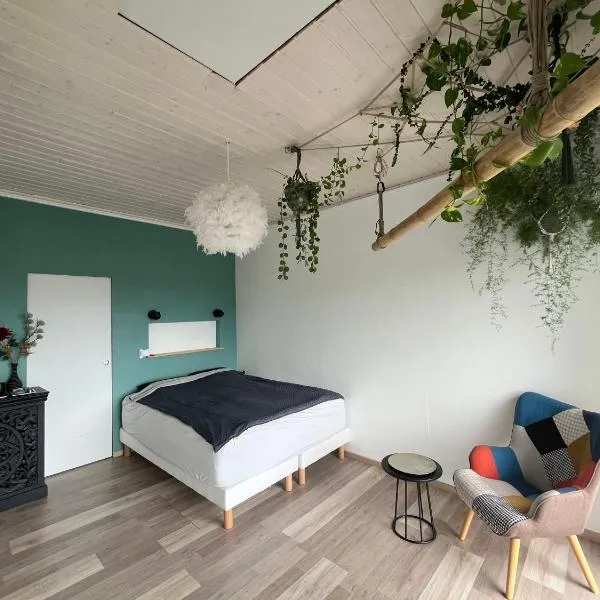 Chambre indépendante avec jacuzi et climatisation，位于Vanzy的酒店