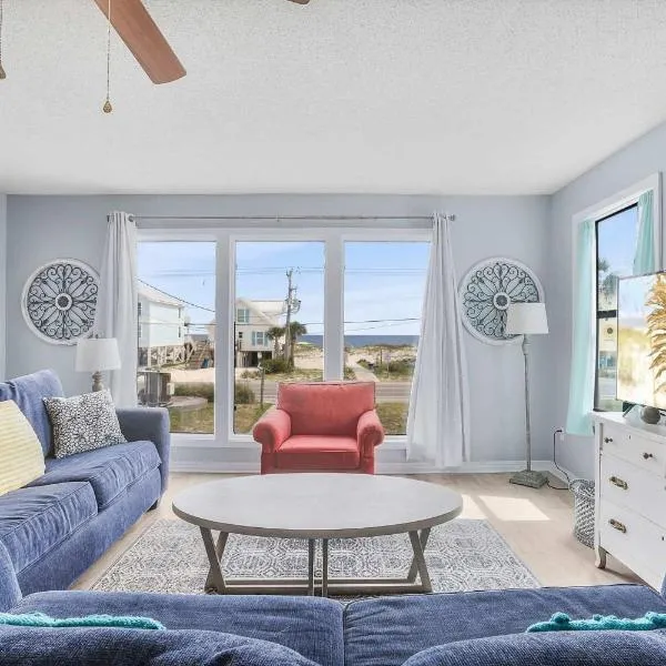 Sea Oats 102C- Beach view Pool 25 steps to beach，位于格尔夫海岸的酒店