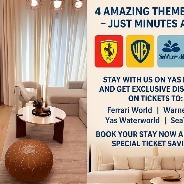 Luxury Modern Villa Noya Yas Island 5-Star Stay，位于阿布扎比的酒店