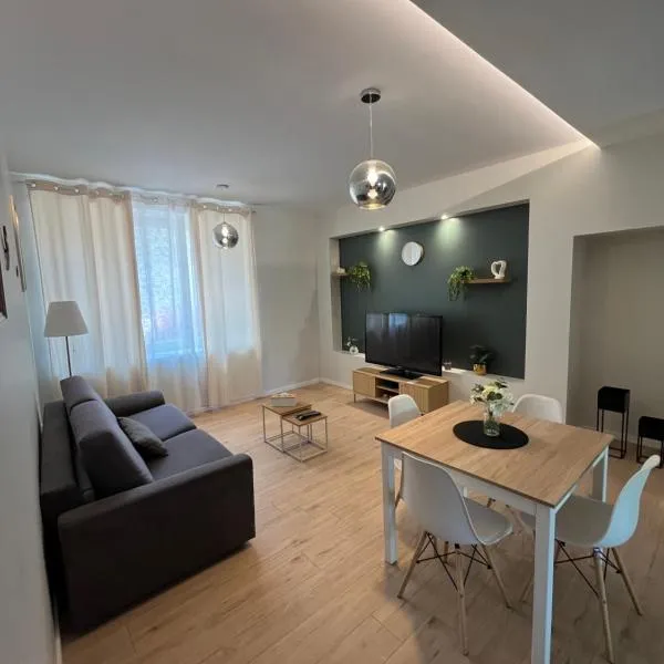 T2 lumineux avec terrasse et fibre，位于欧布纳的酒店