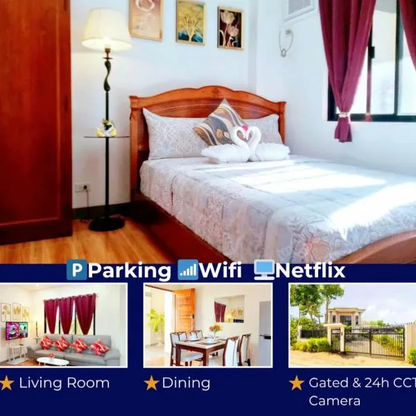 Retreat to a Stylish Flat w/ Balcony + Garden View，位于Liloan的酒店
