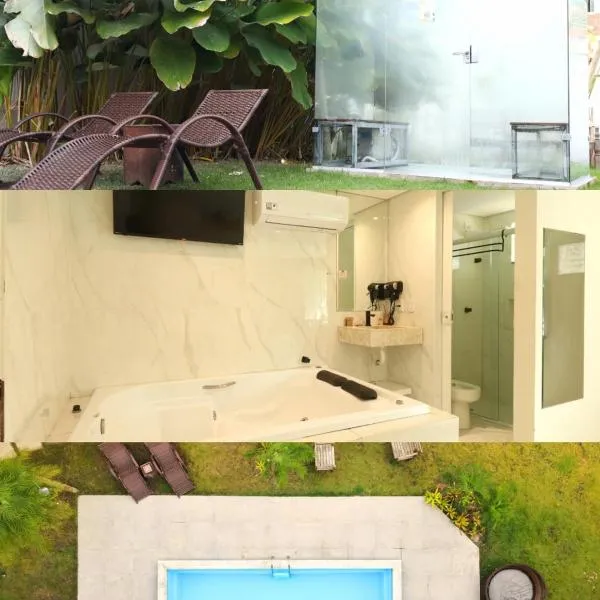 Pousada Lírios do Campo Hidromassagem - Sauna-Ar condicionado - Piscina - salão de jogos - 200 metros da praia Jabaquara Parcelamos 4 x sem juros，位于帕拉蒂的酒店