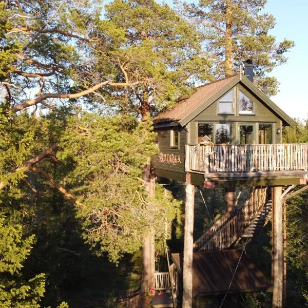 Tretopphytta Kraggbua，位于Snerta的酒店