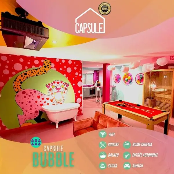 Capsule Bubble Jacuzzi Sauna Switch 2，位于莫伯日的酒店