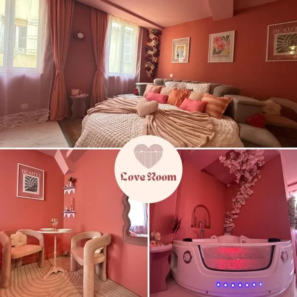 LE LOVE-ROOM, Jacuzzi, Hyper-centre，位于马孔的酒店