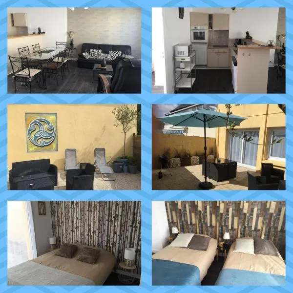 La légende Roc'h ar conq - Centre-ville Brignogan-Plages , 300 m des plages，位于布里尼奥冈普拉格的酒店