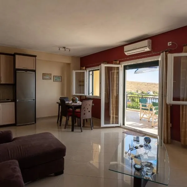 Sea View Apartment Central Sigri Near Beach，位于Sígrion的酒店
