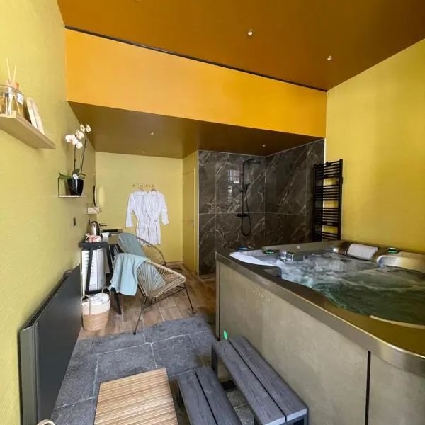 Maison Côté Halle La chambre de l'Artiste，位于圣弗卢尔的酒店