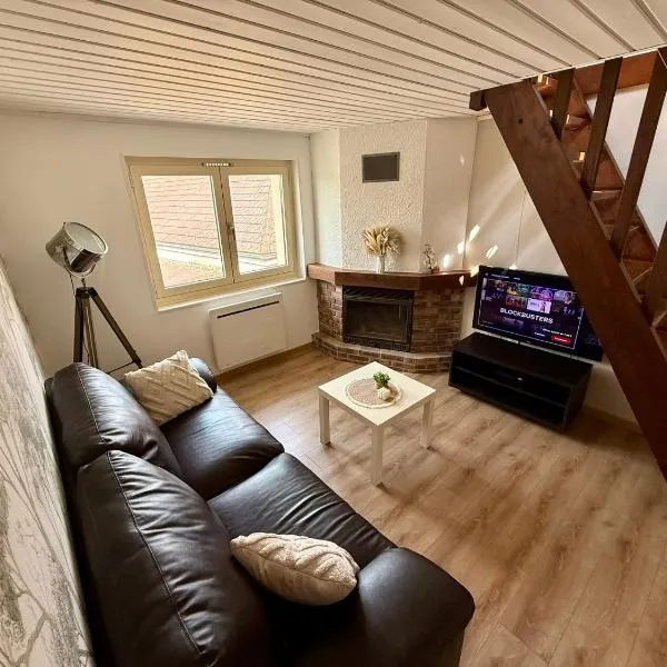 Appartement 3 chambres climatisé 100m2，位于绍桑的酒店