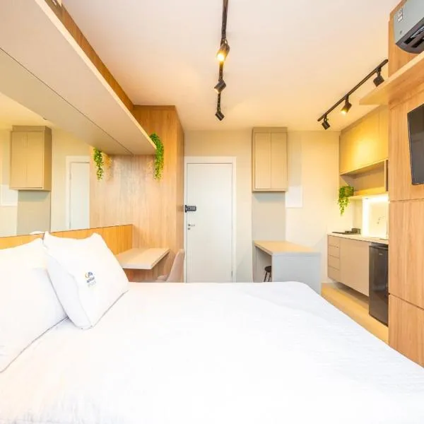 Flat moderno e aconchegante no Ecoville，位于库里提巴的酒店