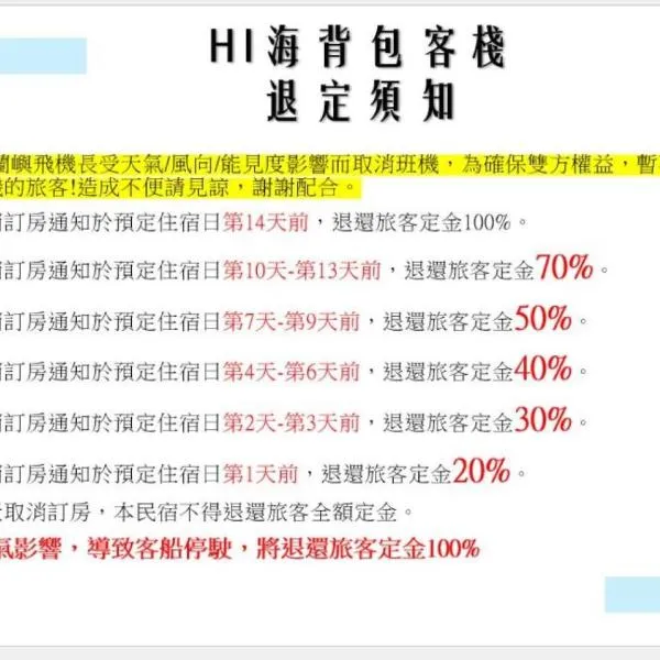 蘭嶼Hi海背包客棧，位于Lanyu的酒店