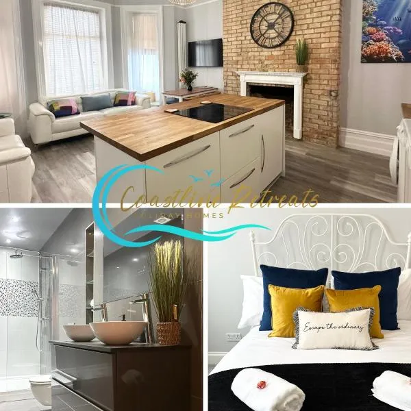 The Bournemouth Haven - Brought to you by Coastline Retreats - Grand 2 bedroom luxury apartment - 3 mins walk to beach - Superfast Wifi - Sleeps 6，位于伯恩茅斯的酒店