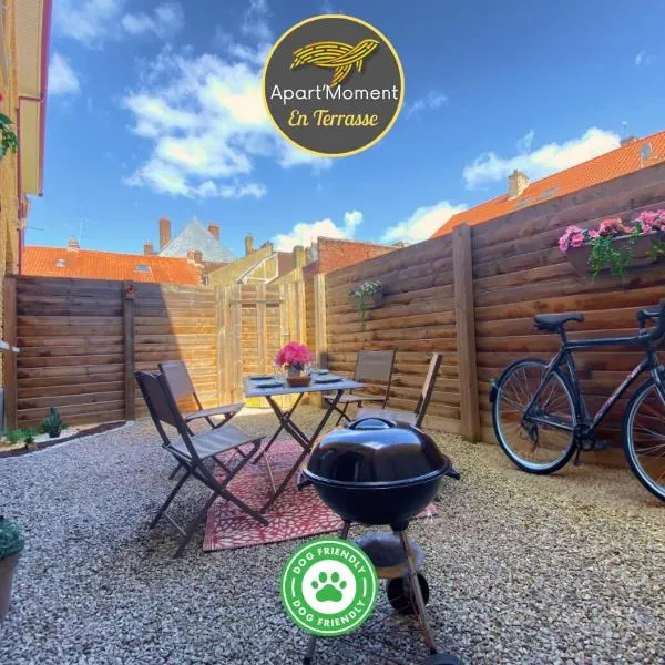 Appartement - Terrasse privée, animaux acceptés, parking gratuit, accueil vélo，位于圣奥梅尔的酒店