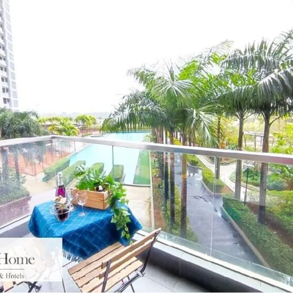 ABHome "FOUNTAIN SUITE" #Green Haven #Olympic Pool View #Masai JB，位于马西的酒店