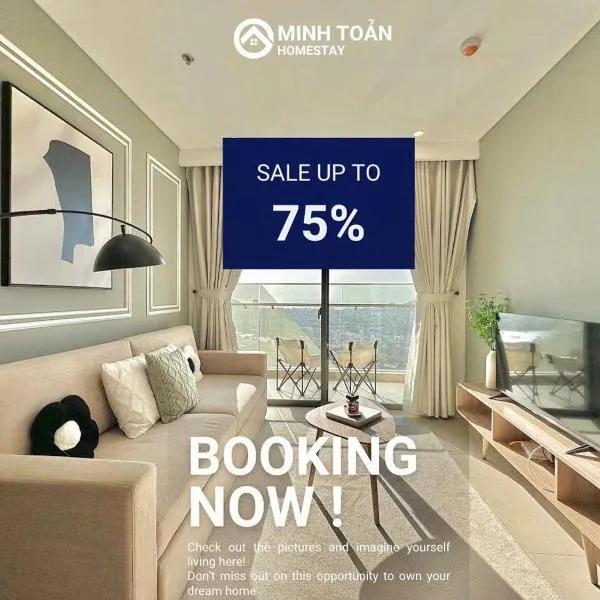 The Sóng Apartment 5 Stars Vung Tau - Căn Hộ Du Lịch Biển 5 Sao Vũng Tàu - MINH TOẢN's Homestay，位于头顿的酒店
