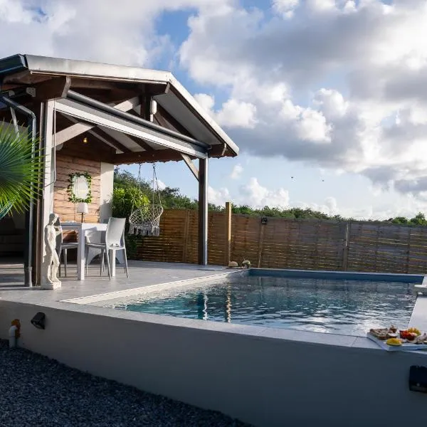 Mk Lodges - Villa Privée et Discrète Piscine Coucher de soleil，位于圣弗朗索瓦的酒店