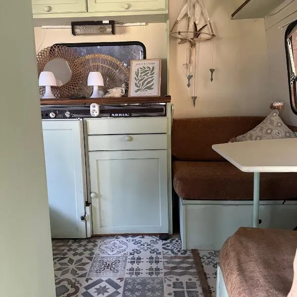 Caravane vintage à la ferme，位于Ponchapt的酒店