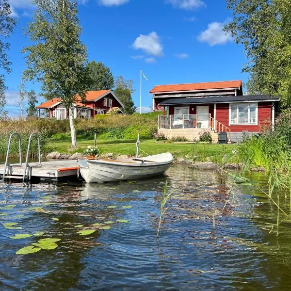 Sommarstuga med sjötomt och brygga，位于Hedemora的酒店