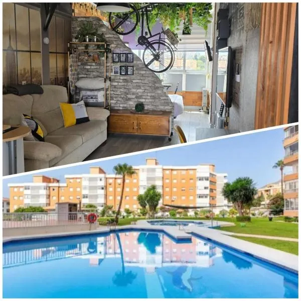 Saltillo Alto Gray Studio. Vistas al mar y piscina，位于多列毛利诺斯的酒店