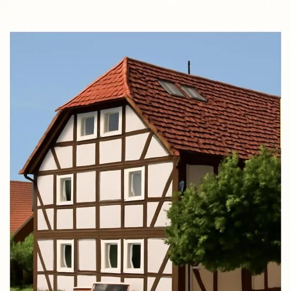 Gemütliche 2-Zimmer Wohnung 50qm，位于Reckershausen的酒店