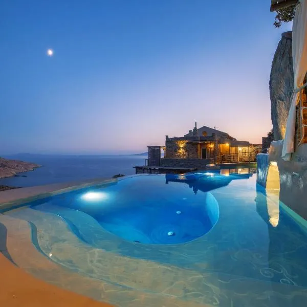 Aegean Castle Andros – Adults Only，位于Agia Eleousa的酒店