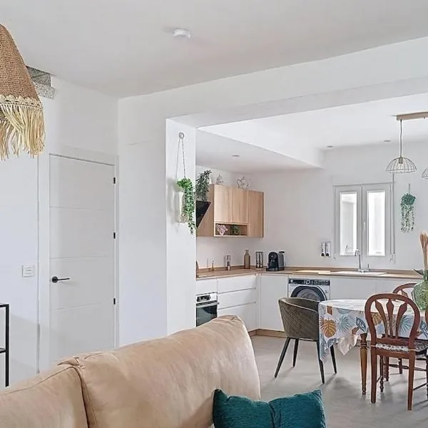 Charmante maison familiale 90 m avec patio 8 couchages，位于莫拉塔利亚的酒店