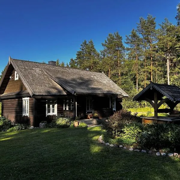 Rustic Guesthouse in Pine Forest，位于Mikašiunai的酒店
