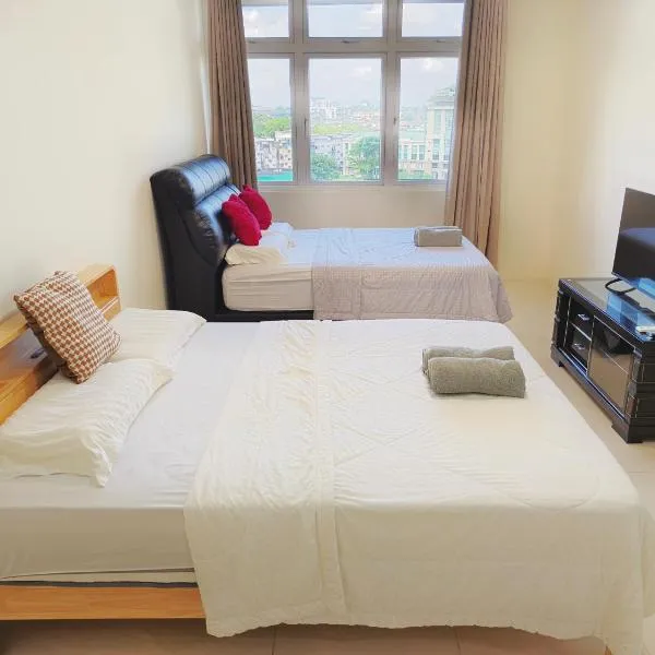 Riverine Diamond 7 RDB Studio CK - Free 1 Parking, Netflix & Cozy Retreat Couples, Families，位于古晋的酒店