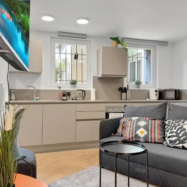 Stuttgarter Apt mit Terrasse für 4 Pers,位于斯图加特的酒店