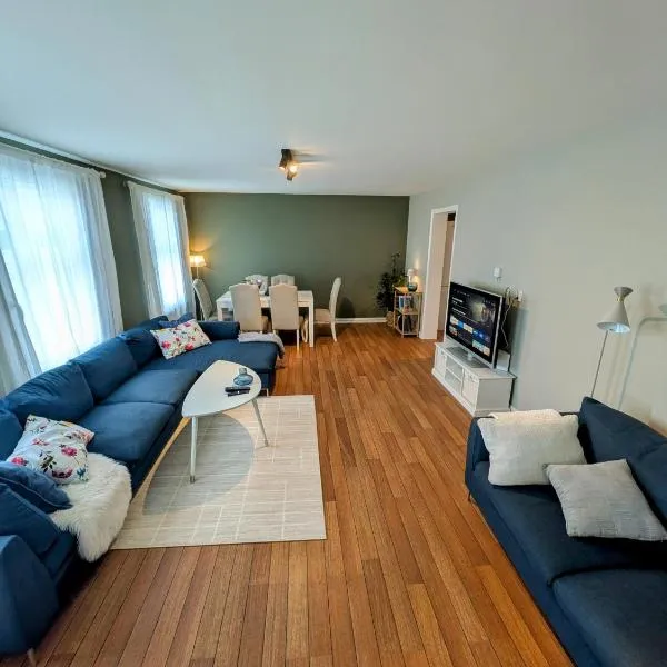 Central and spacious 3-bedroom apartment，位于曼达尔的酒店