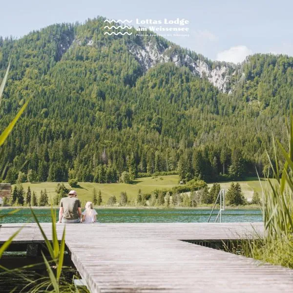 Lottas Lodge am Weissensee - Exklusive Ferienwohnung mit privatem Seezugang，位于魏森湖的酒店