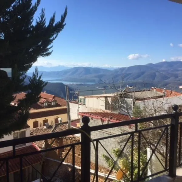 Stone House Overlooking the DELPHIC LANDSCAPE - SEA，位于特尔斐的酒店