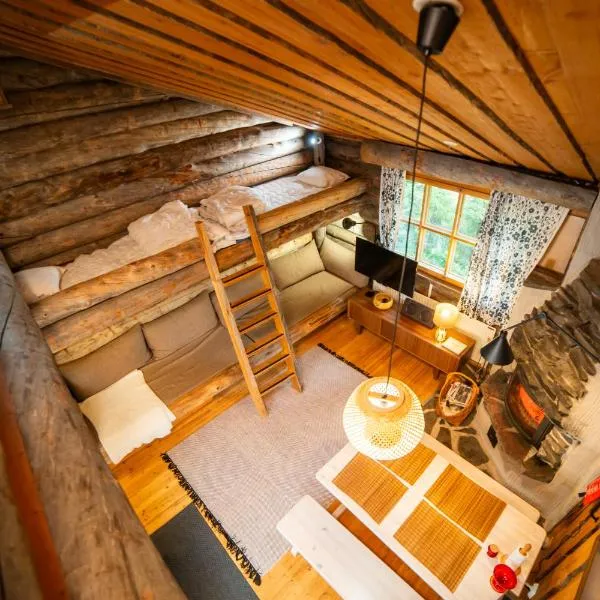 Slopeside Luppo - Original Log Cabin, Sauna, Ski 100m，位于普哈圣山的酒店