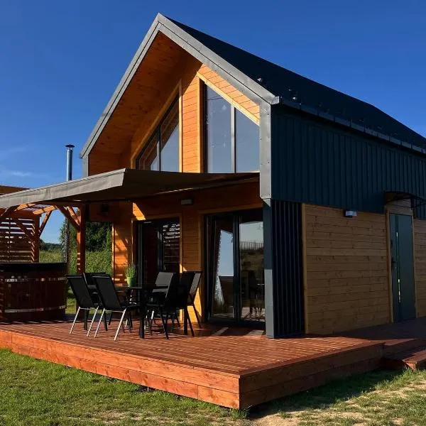 Beskid Barns - Domek z Balią i Widokiem na Babią Górę，位于Jordanów的酒店