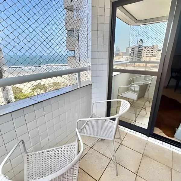 SHB - Pé na Areia: Flat à Beira-Mar para a Família，位于桑托斯的酒店