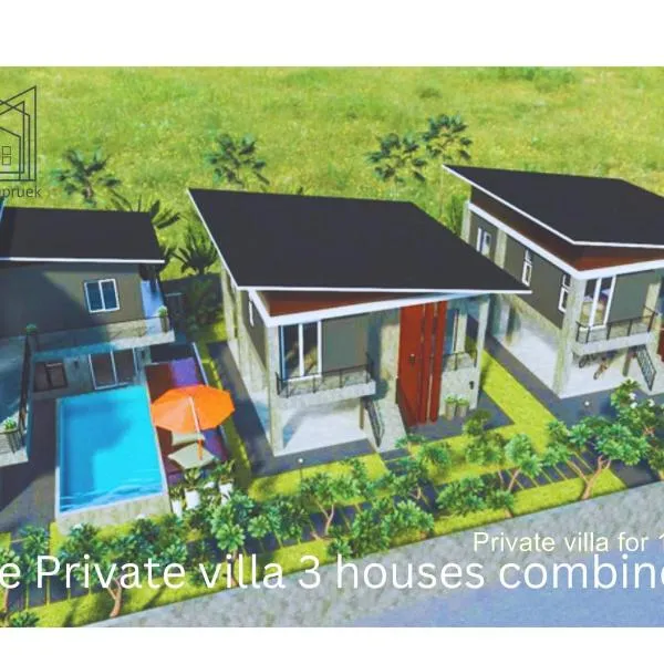 Villa Rajapruek 3 Houses combine Private Villa near Airport，位于清迈的酒店