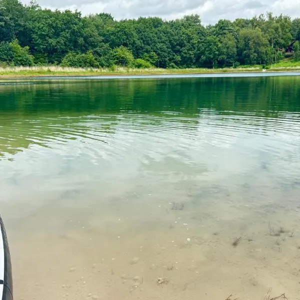 Modernes Ferienhaus am See mit Garten，位于Wiefelstede的酒店
