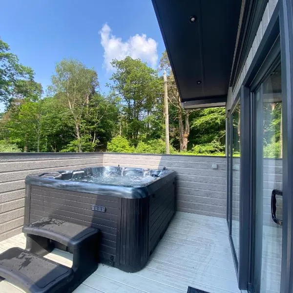 C05 - The Ogwen Lodge with Hot Tub，位于贝塞斯达的酒店