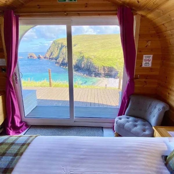 SEApods - Isle of Lewis - Luxury en-suite pods on the edge of the Atlantic Ocean，位于Aird Uig的酒店