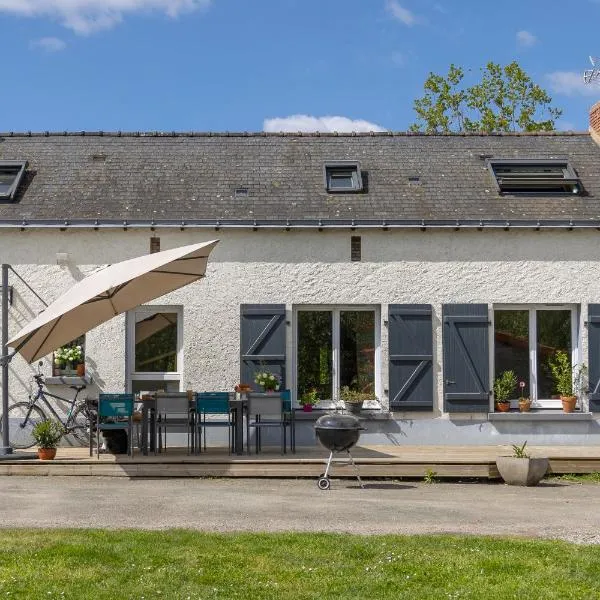 Chambres d'hôtes, table d'hôtes des Reinières proche La Loire à Vélo, 3 chambres 7 couchages，位于Le Fossé-Neuf的酒店