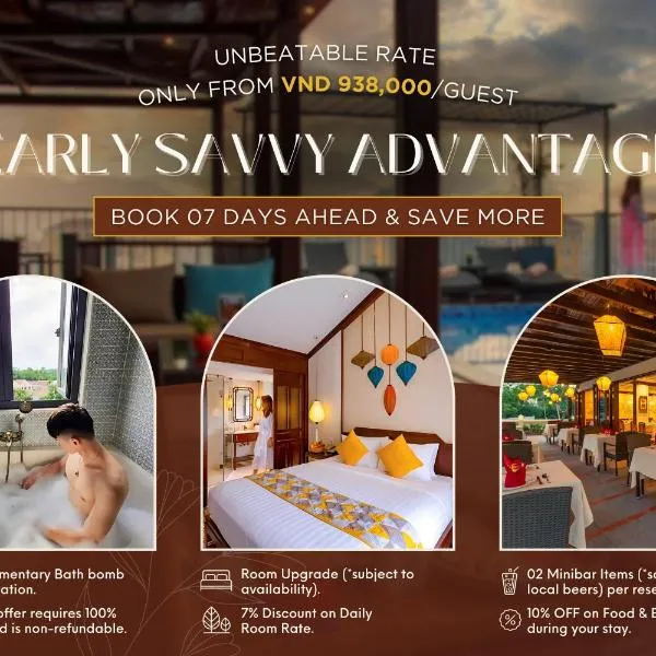 Cozy Savvy Hoi An - The Quintessence of Exquisite Retreat，位于会安的酒店