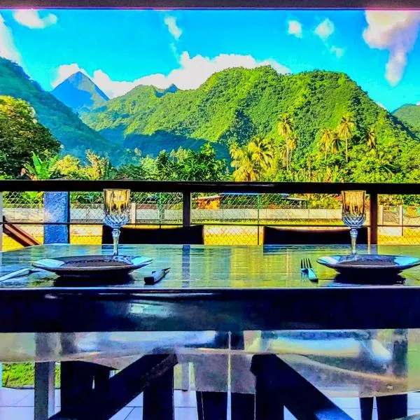 Teahupo'o Lodge Tahiti - Studio Natura - climatisé - entre mer et montagne - paddle et canoe offerts，位于Teahupoo的酒店