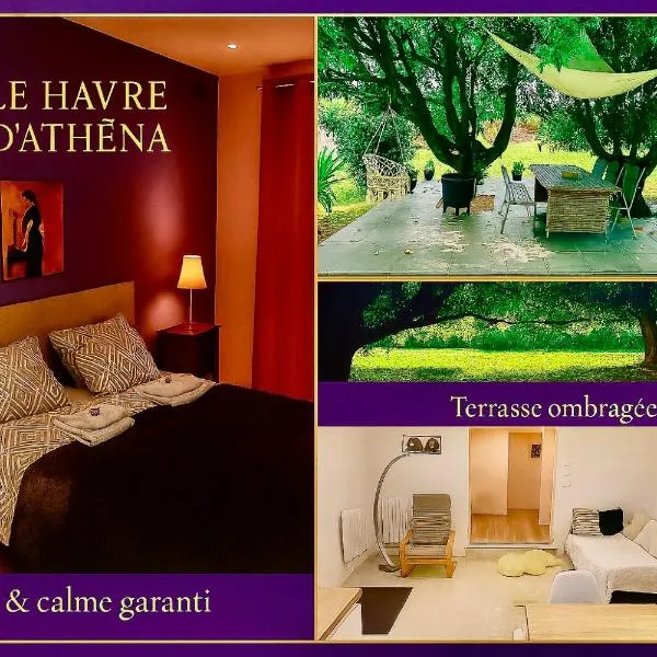Le Havre d'Athena, App spacieux 2 chambres, Grand Jardin Privé, Sauna, WiFi & Abri Vélos，位于卡斯泰尔诺达里的酒店