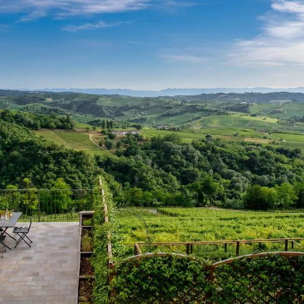 Elegante Bilocale Panoramico Treiso Belvedere Elegance,位于特雷伊索的酒店