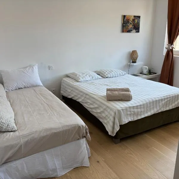 Chambre privée climatisé avec salle de bain partagée - Le Sable，位于Genay的酒店