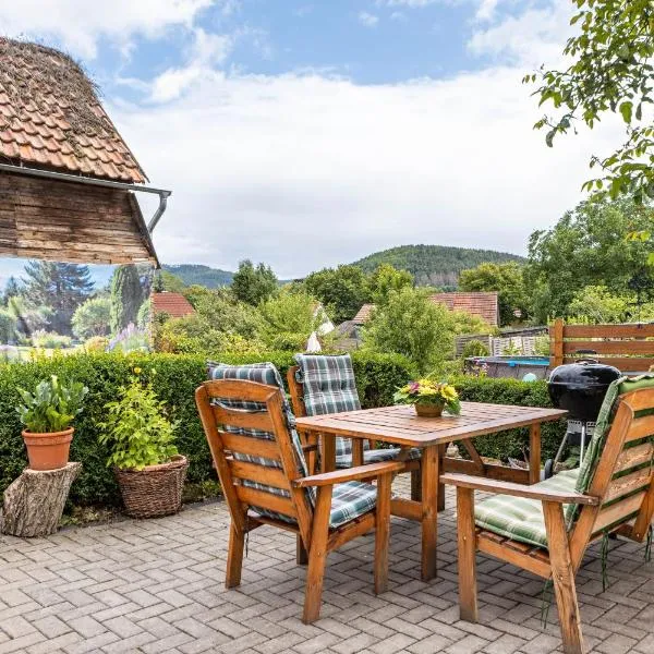 Ferienwohnung Burgblick，位于Plaue的酒店