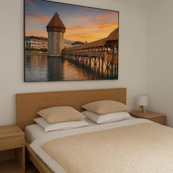 Moderne Zimmer in Luzern Kriens，位于卢塞恩的酒店