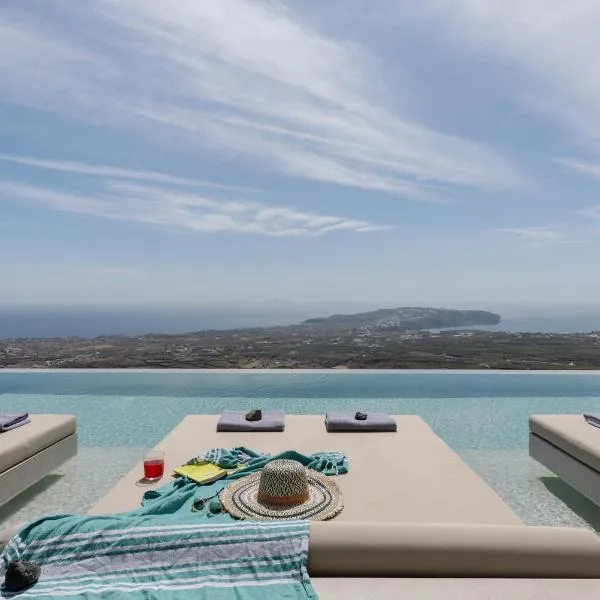 夏崔肯圣托里尼别墅，位于皮尔戈斯的酒店
