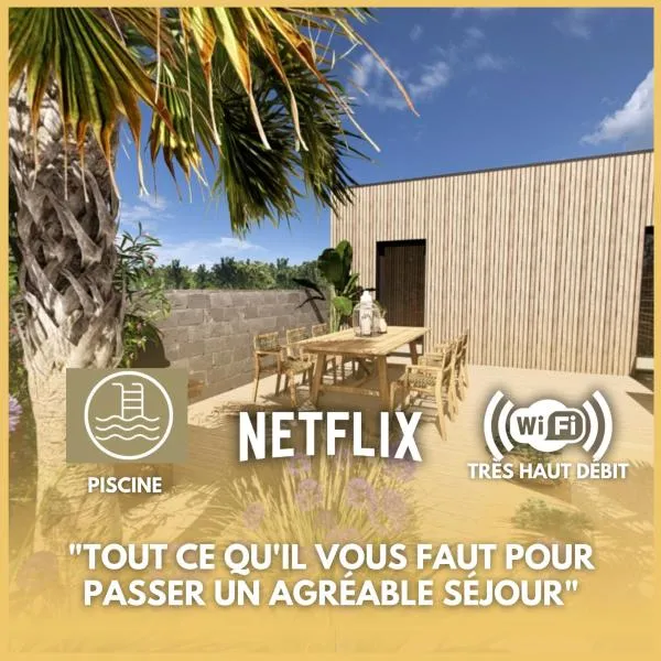 Plages - Piscine - Barbecue - Logement de Vacances en Vendée，位于布安的酒店